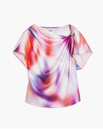 Desigual - Ombre draped Blouse