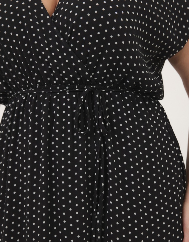Atmos&Here Curvy - Amelia Extended Sleeve Maxi Printed Dress