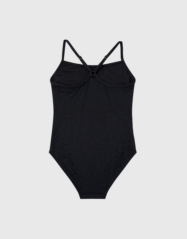 Aqua Blu Kids - Stepping Stones Black Active One Piece - Teens