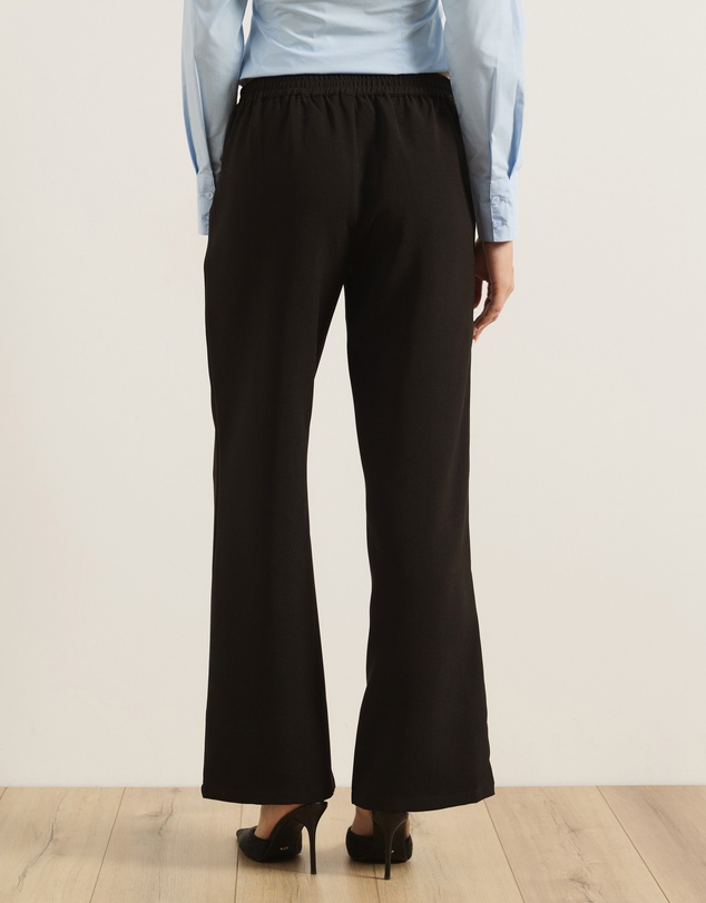 Atmos&Here - Mia Straight Leg Tailored Pants With Piping Detail
