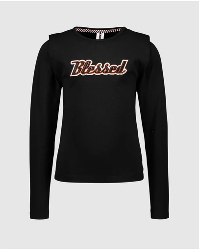 B.Nosy - Shoulder Pad Long Sleeve Tee - Kids-Teens