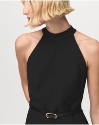 M.N.G - Halter-Neck Jumpsuit With Belt