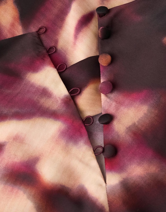 M.N.G - Tie-Dye Turtleneck Blouse