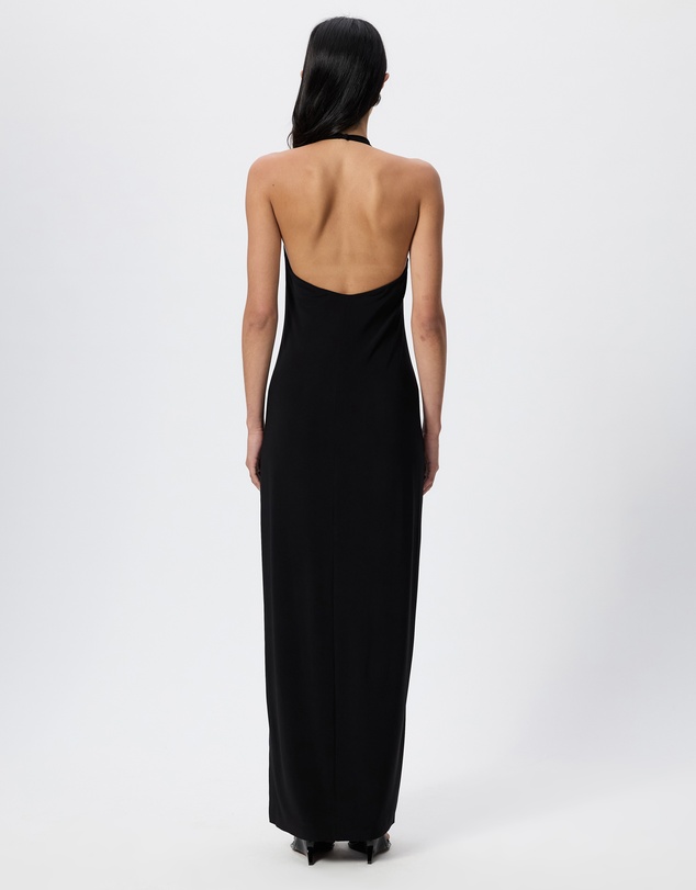 Norma Kamali - Halter Long Dress With Side Slit