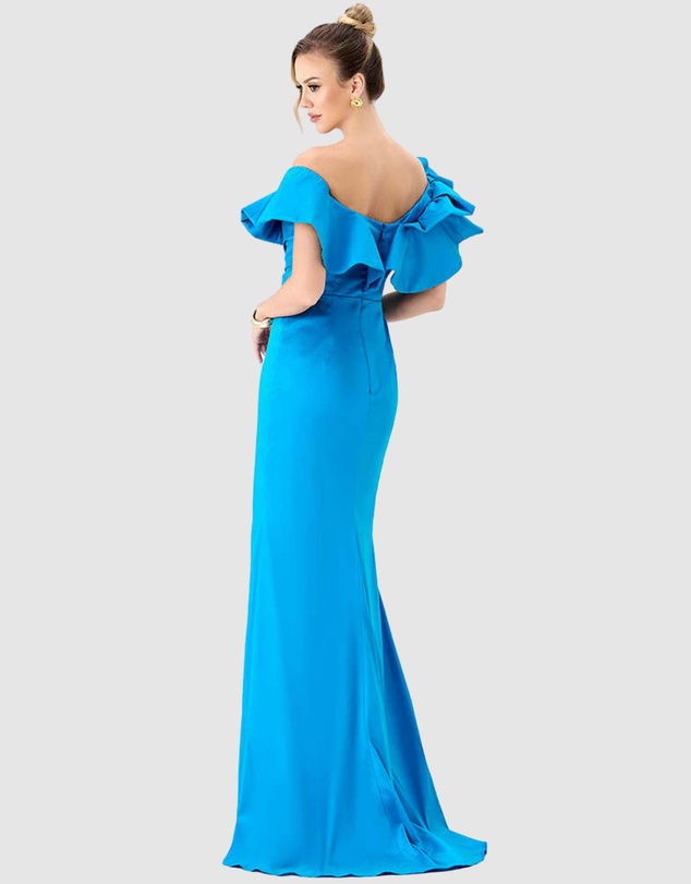 Bariano - Sminty Dramatic Frill Gown