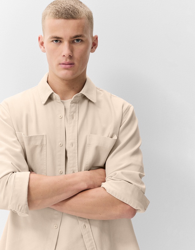 UNISON - Cotton Lyocell Relaxed Fit Shirt