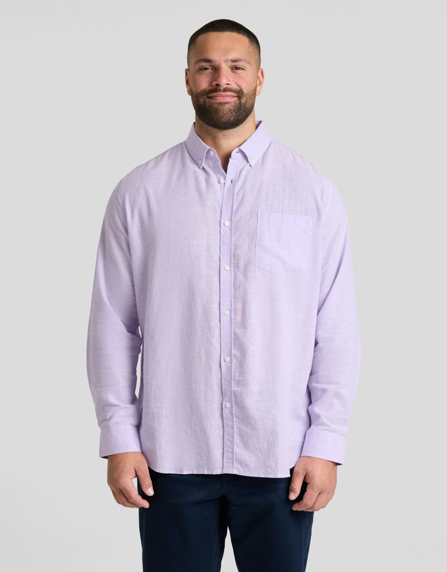 Johnny Bigg - Serge Melange Linen Shirt