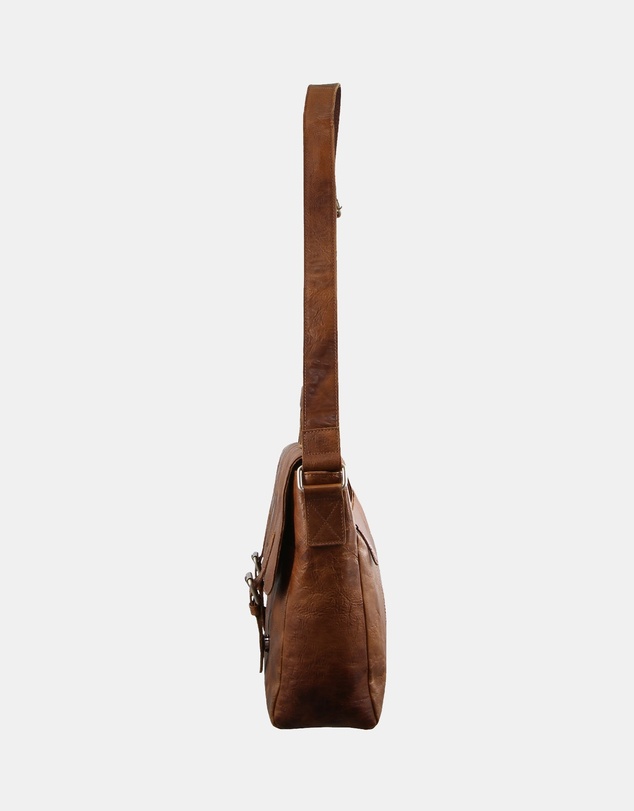 Pierre Cardin - Pierre Cardin Rustic Leather Computer Bag