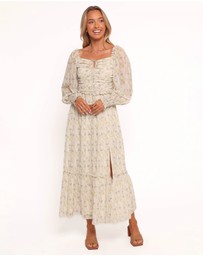 Petal & Pup - Keziah Long Sleeve Maxi Dress - Yellow Floral