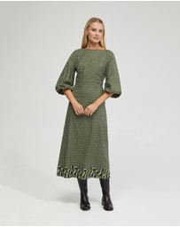 Oxford - Krista Boarder Print Dress