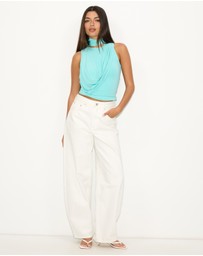 Dazie - Shades Scarf Top