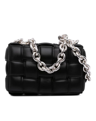 Pre-Loved by Azura Reborn - Pre-Loved Nappa Intrecciato Padded Chain Cassette Satchel