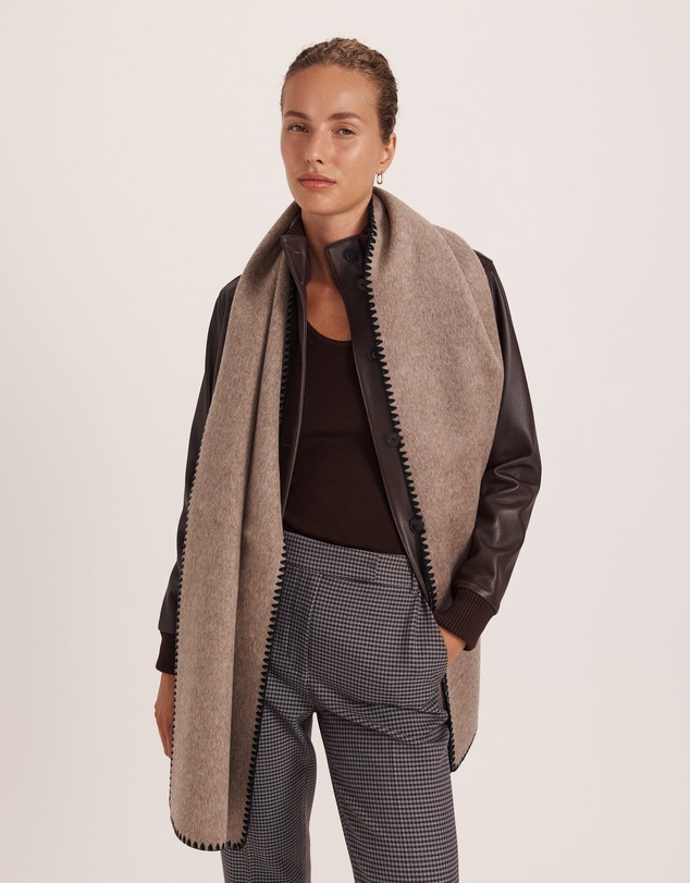 SABA - Kayla Contrast Stitch Scarf