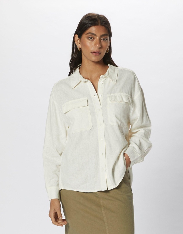 ONLY - Caro Linen Pocket Shirt