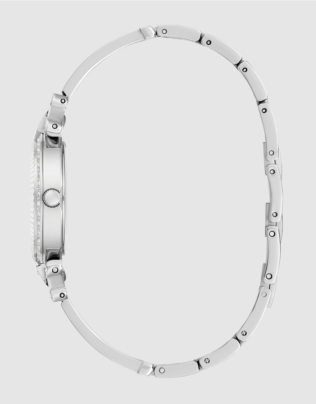 GUESS - Guess Ladies Silver Tone 28mm Analogue Watch