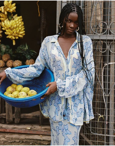 KINGA CSILLA - Verde Chalm Shirt