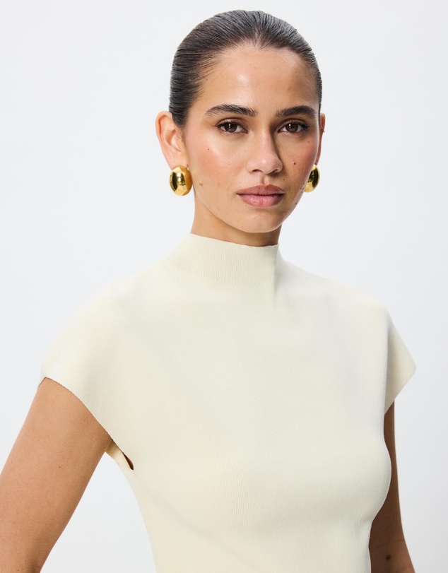 Tussah - Clara Grow On Sleeve Knitted Peplum Top