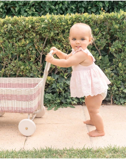 Bebe by Minihaha - Chelsea Broderie Overlay Bodysuit - Babies