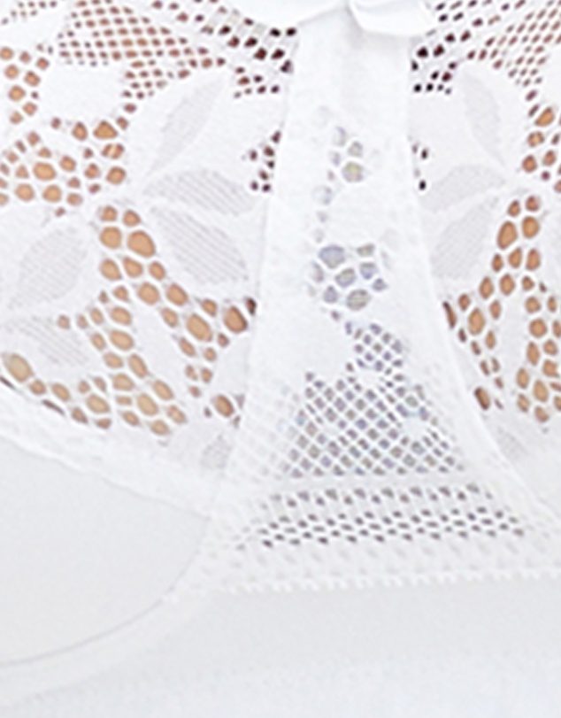 Sans Complexe - Jeanne Wirefree Wide Strap Organic Cotton Bra with Lace