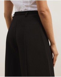 Atmos&Here - Kyra Tie Belt Tailored Pants