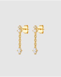 HOUSE OF SLANI - Pia Dainty Gold Drop Earrings