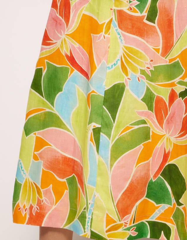 AERE - Emina Linen Beaded Midi Dress