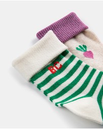 Bobo Choses - 2-Pack Pixel Sugar Beet Short Socks - Babies
