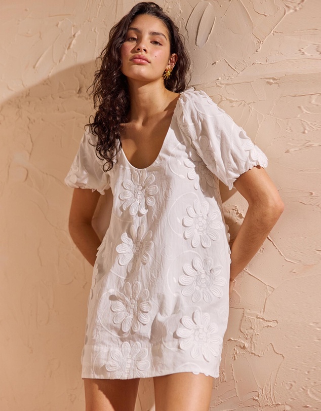 MINKPINK - Alessia Smock Mini Dress