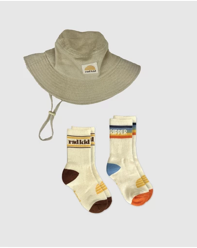 Banabae - Rad Kid Bucket Hat Banabae Sock Bundle - Sand