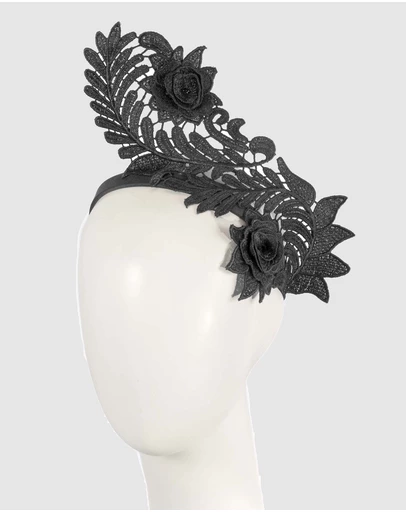 Max Alexander - Lace Crown Headband Fascinator