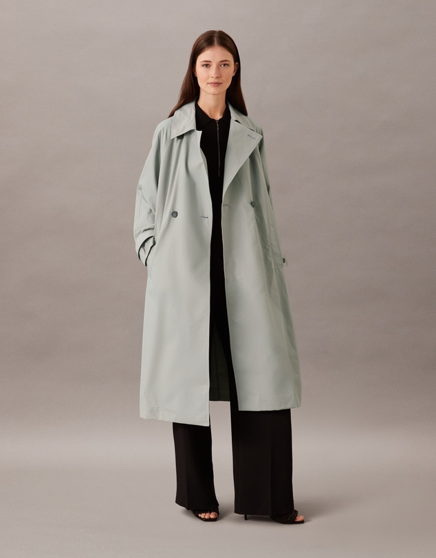 Calvin Klein - Cotton Blend Trench Coat