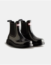 Hunter - Commando Chelsea Gloss Boots - Women's
