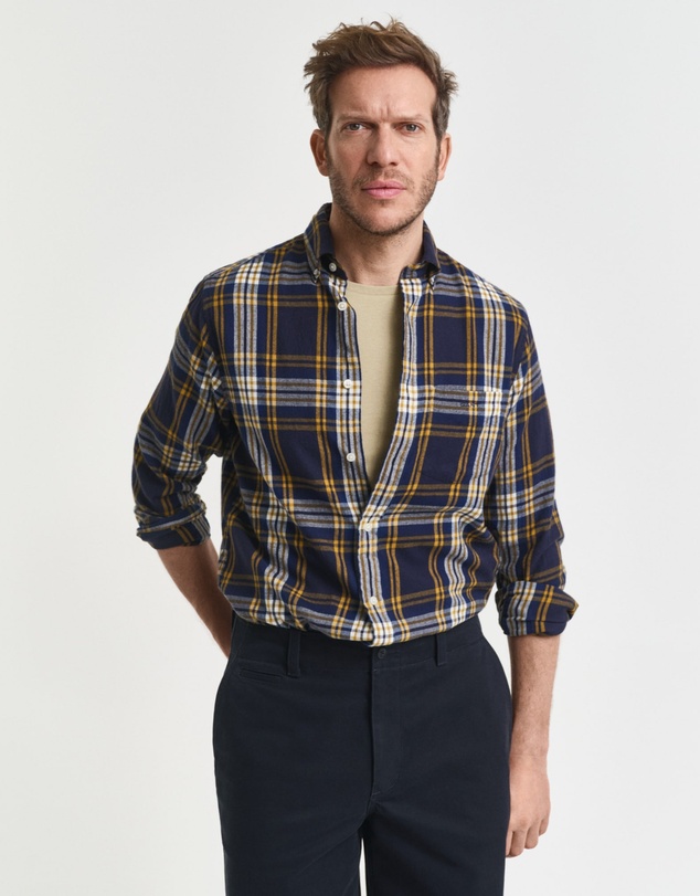 Gant - Regular Fit Windblown Flannel Check Shirt