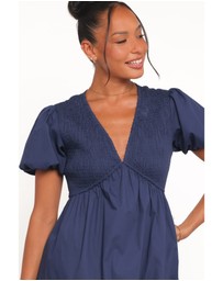 Petal & Pup - Ilyana Short Sleeve Maxi Dress - Navy