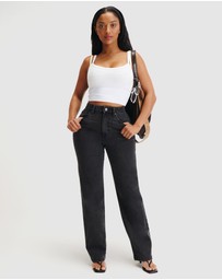 Cotton On - Curvy Stretch Straight Jeans