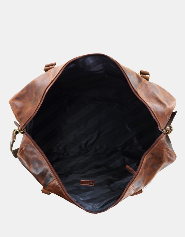 Pierre Cardin - Pierre Cardin Smooth Leather Overnight Bag