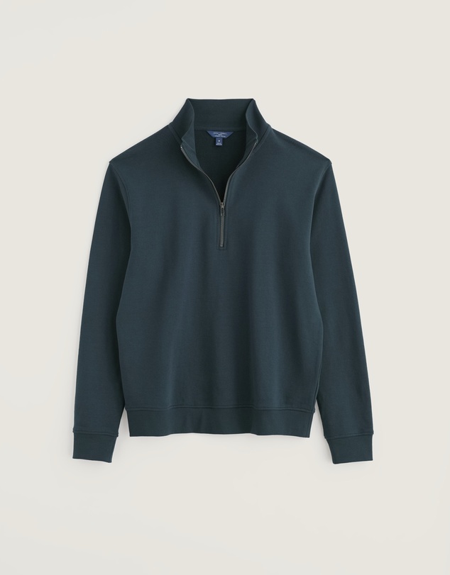Seasalt - Men's Wood Moss Quarter Zip Sweatshirt