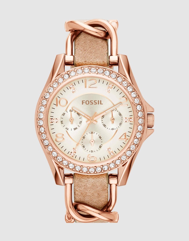 Fossil - Riley Light Brown Chronograph Watch