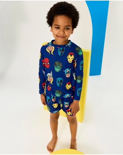 Rock Your Kid - Avengers Marvel Rashie Set - ICONIC EXCLUSIVE - Kids