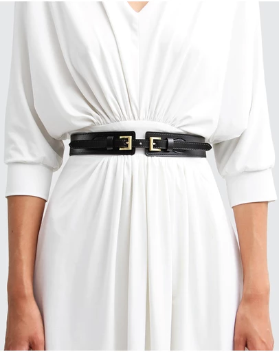 Belle & Bloom - London Fog Leather Waist Belt