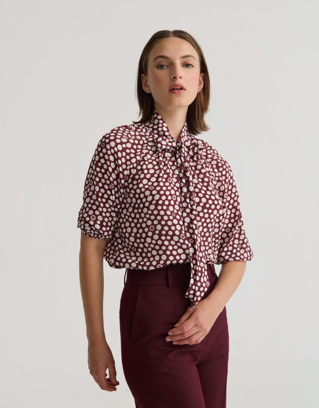 Oxford - Simone Tie Neck Shirt