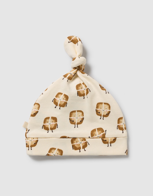 Wilson & Frenchy - Hot Cross Buns Organic Knot Hat - Babies