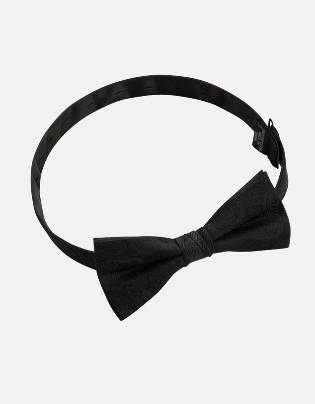 Jeff Banks - Plain Bow Tie & Pocket Square