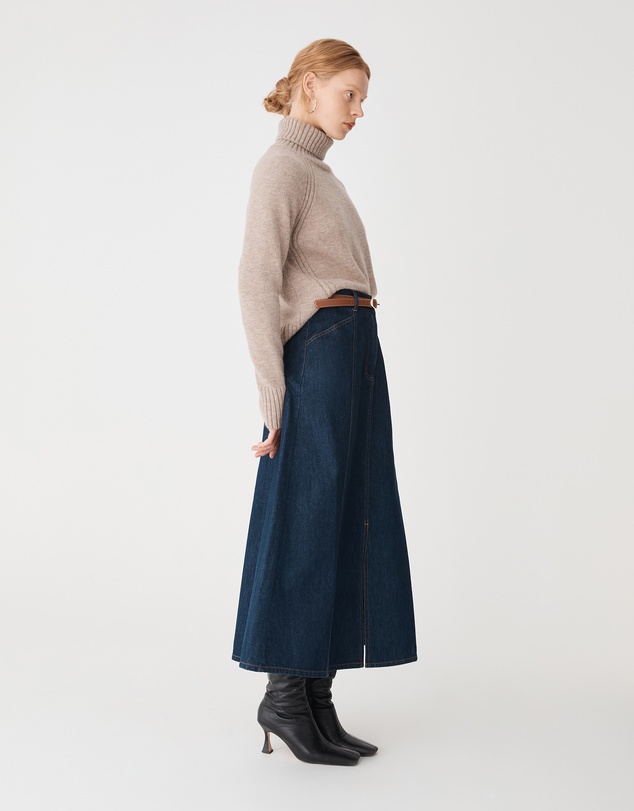 Forcast - Jada Notch Hem Turtleneck Knit