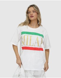 Belle & Bloom - I Love Milan Oversized T-Shirt