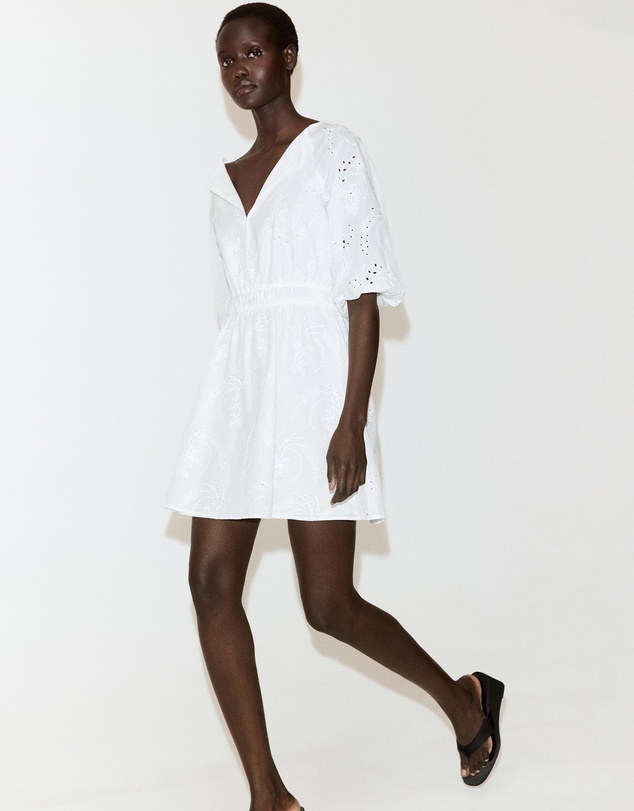 M.N.G - Embroidered Short Dress