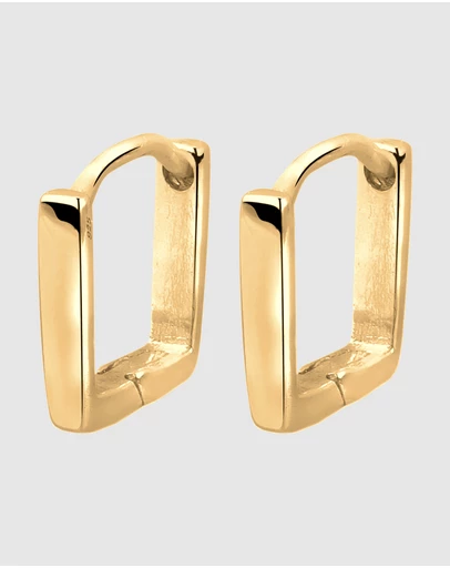 Elli Jewelry - Hoop Earrings in Gold-Plated 925 Silver