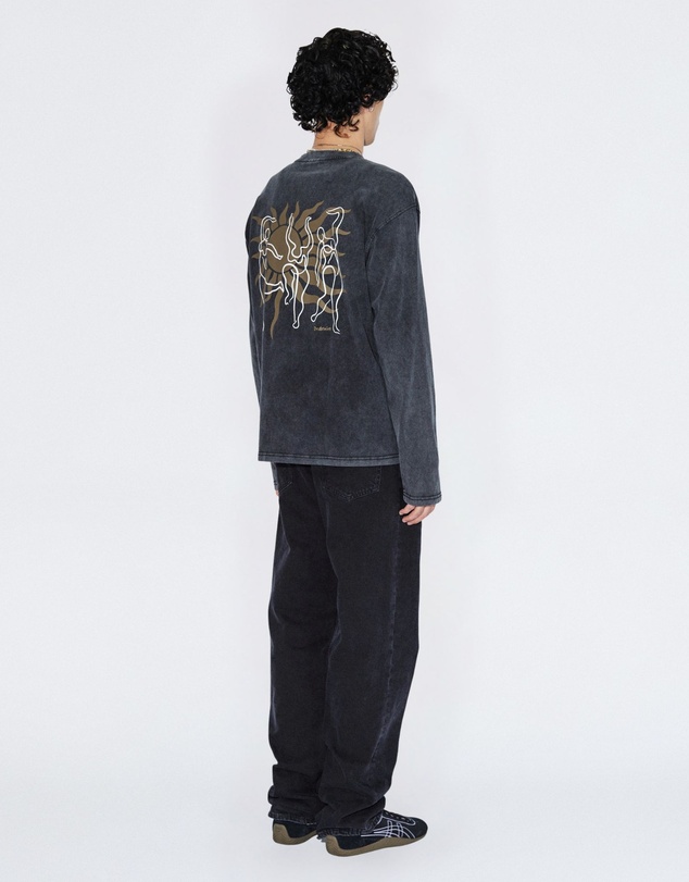 Dr Denim - Caiden Long Sleeve Washed Black Dance