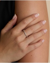 Astrid & Miyu - Crystal 18ct Gold Plated Ring