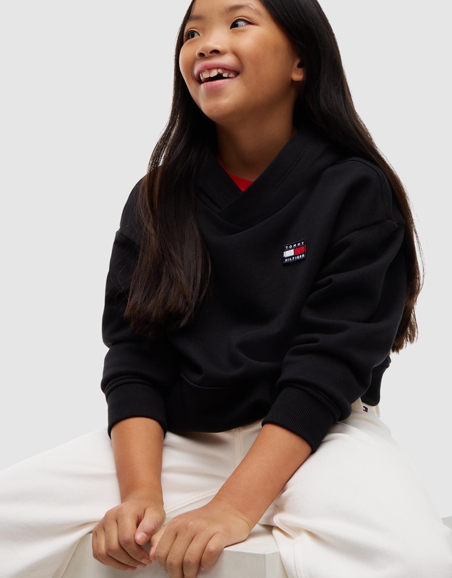 Tommy Hilfiger - Kids Unisex 8-16 Flag Logo Hoodie - Teens